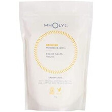 Relief Bath Salts for Muscle & Joint Recovery - Epsom Salts with Hemp, Arnica, Eucalyptus and Frankincense Essential Oils by WholyMe - 1 kg - Perfect