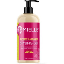 Mielle Organics Honey and Ginger Styling Gel 13oz, White, 384 ml (Pack of 1)