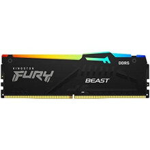 Kingston Fury Beast DDR5 RGB 16GB 5200MT/s DDR5 CL40 DIMM Desktop Gaming Memory Single Module - KF552C40BBA-16