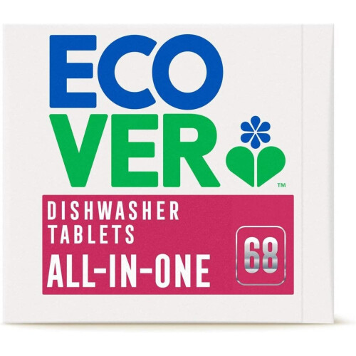 Ecover Ecover All in One Dishwasher Tablets 68 Tablets White