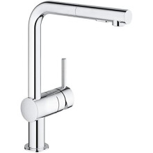 GROHE 30274000 | Minta L-Spout Kitchen Tap | Pull-Out Spray | Chrome