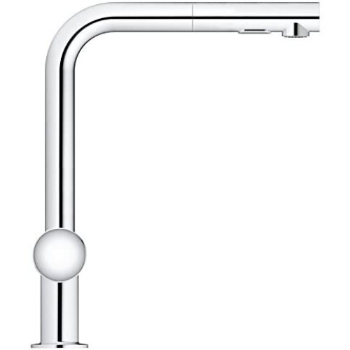 Grohe GROHE 30274000 | Minta L-Spout Kitchen Tap | Pull-Out Spray | Chrome 2