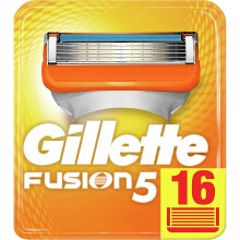 Gillette Fusion5 Razor Blades Men Pack of 16 Razor Blade Refills with Precision Trimmer 5 Anti-Friction Blades Suitable for Mailbox