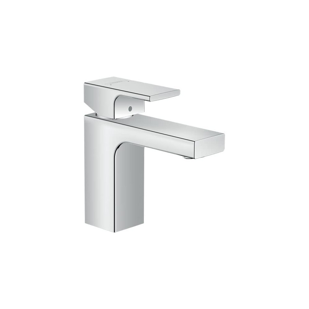 Hansgrohe Vernis Shape Basin Mixer Tap 100 With Pop-Up Waste Set, Chrome, 71561000