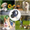 Double Retractable Dog Lead 360°No Tangle Retractable Pet Leash w/ LED 9