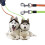 Double Retractable Dog Lead 360°No Tangle Retractable Pet Leash w/ LED 12