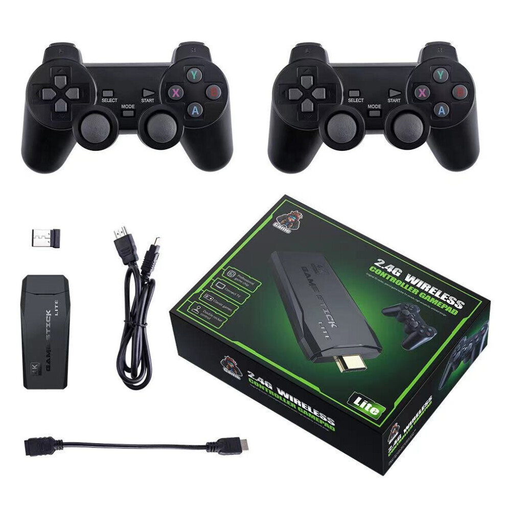 (64G-10000 games) Ewwke M8 Video Game Console 2.4G Double Wireless Controller Game Stick 4K 10000 games 64GB Retro games For PS1/GBA Dropshipping