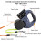 Double Retractable Dog Lead 360°No Tangle Retractable Pet Leash w/ LED 3