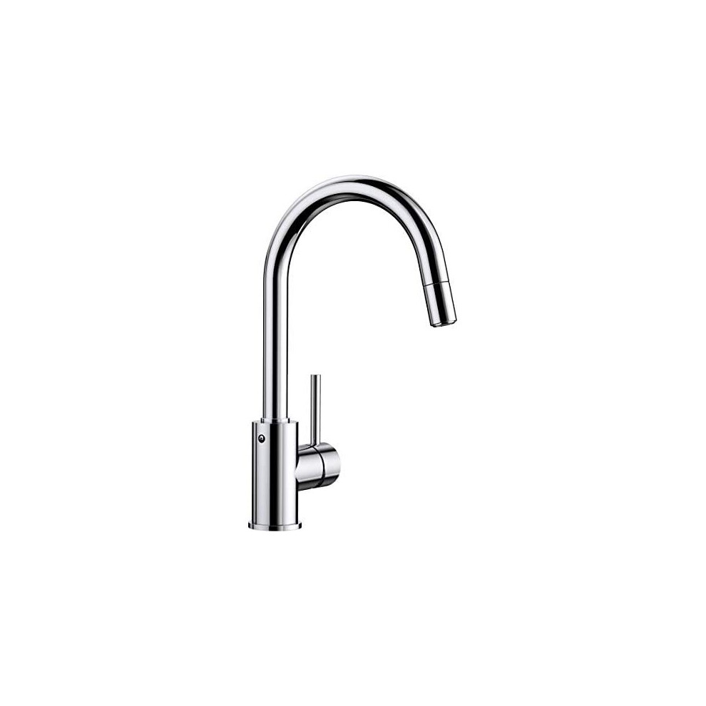 BLANCO MIDA-S â Kitchen Mixer Tap with High, Pull-out Spout â High Pressure â Chrome â 521454