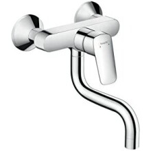 hansgrohe Logis kitchen tap with 180° swivel spout, wall mounted, chrome 71836000