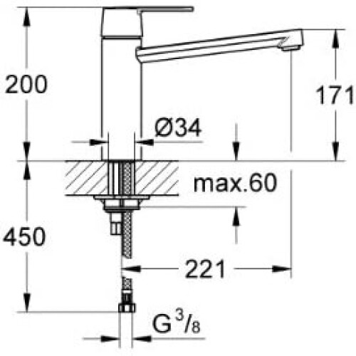 Grohe GROHE 30196DC0 Get Single-Lever Kitchen Tap - SuperSteel 1