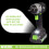 MYLEK MYLEK 20V Cordless Impact Driver - Brushless motor, Variable Speed 4