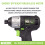 MYLEK MYLEK 20V Cordless Impact Driver - Brushless motor, Variable Speed 3