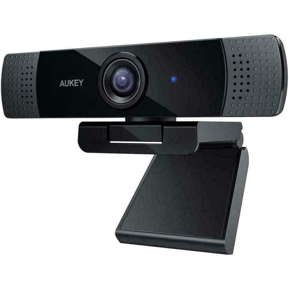Aukey Full Hd (1080P) Webcam For Video Chat With Stereo Microphone - Usb Black
