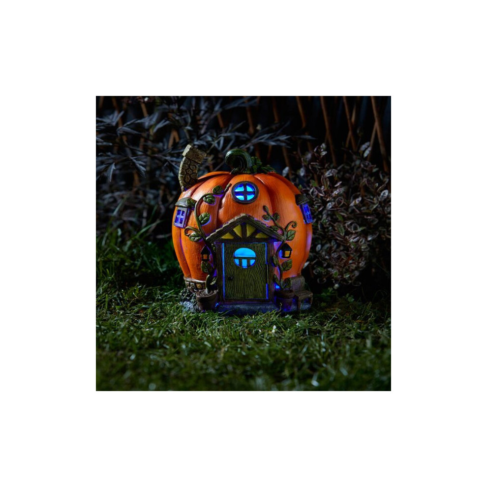Smart Garden Silhouette Solar Humpkin House White