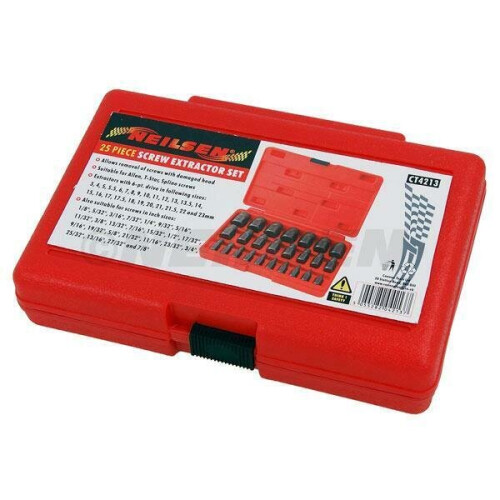 Neilsen Multi-Spline Screw Extractor Set - 25pc  (Genuine Neilsen CT4213) 2