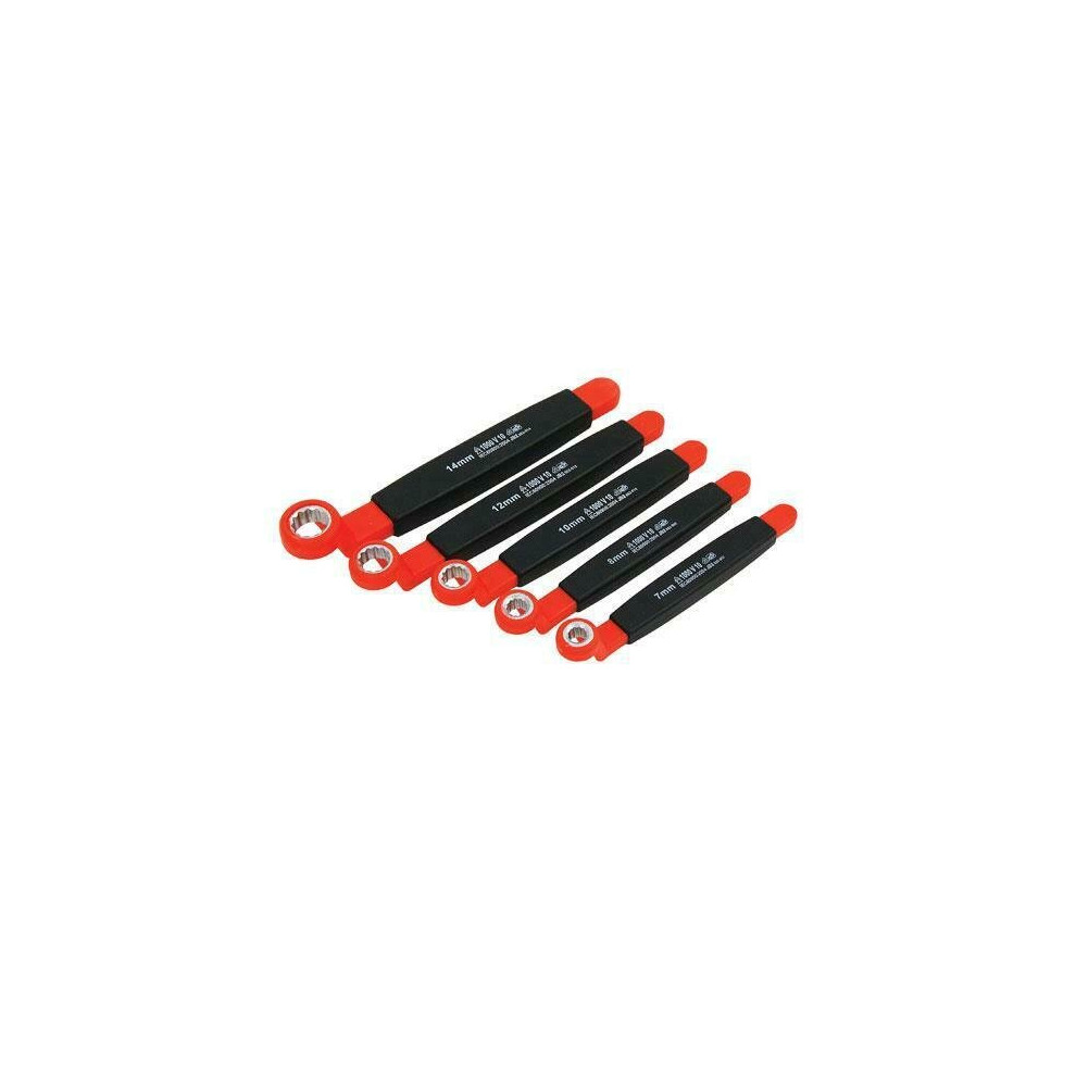 Neilsen 5Pc Vde Electricians Insulated Ring Spanner Wrench Set 1000V (Neilsen Ct3946)