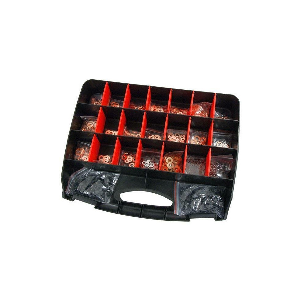 Diesel Injector Washer Copper Ring Tee Assortment Set (Genuine Neilsen Ct4675) 5055282046753