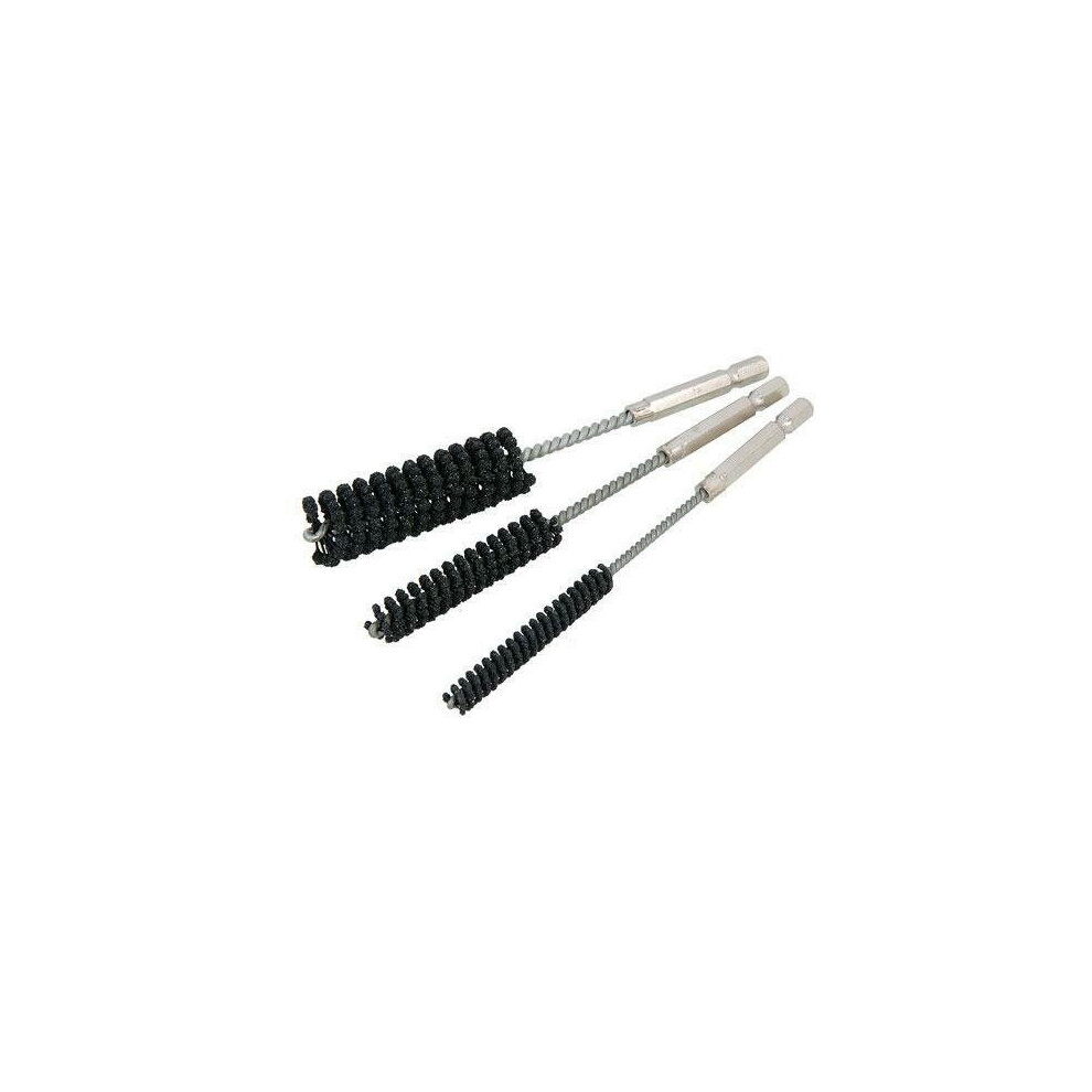 Neilsen Flexible Silicone Carbide Honing Brushes 60 & 80 Grit 150Mm 3Pc (Neilsen Ct5191)