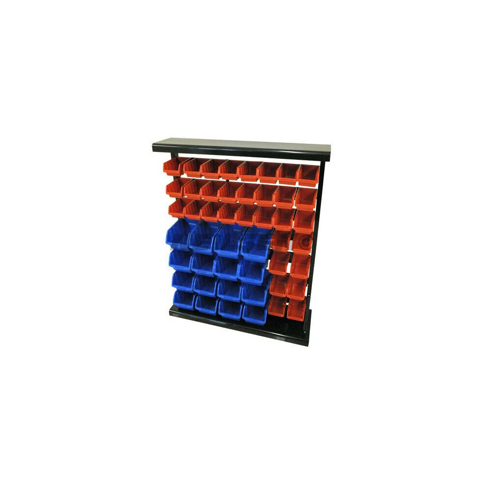 Storage Bins Rack 47 Plastic Tools Box Organiser Workshop Shed (Neilsen CT0781)
