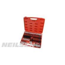 32pcs Multi Spline Bit Set Male M5 to M14 Star Torx Socket 1/2" (Neilsen CT0396)