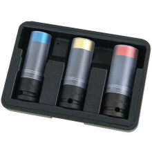 Wheel Nut Sockets Thin Wall Rim Protectors For Alloys. 3pc Deep (Neilsen CT5107)