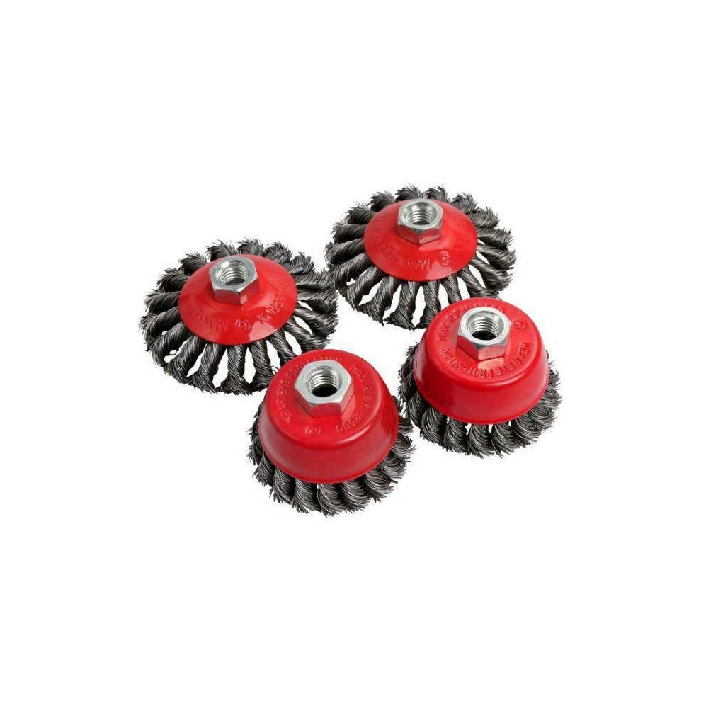 Wire Cup & Wheel Brush Set 4Pc (Genuine Neilsen Ct5245) 5055282052457