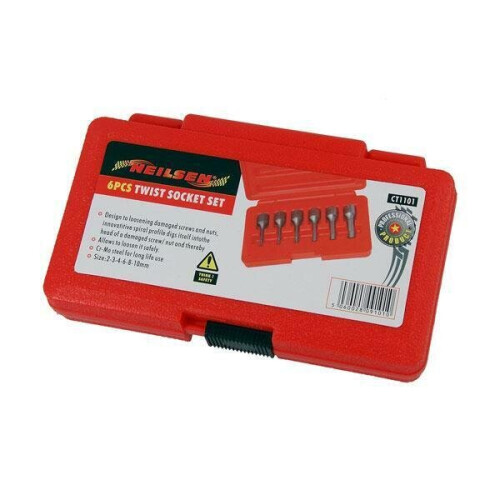 Neilsen 6pc Multi-Spline Damaged Screw Nut Bolt Removal Extractor Set (CT1101) 2