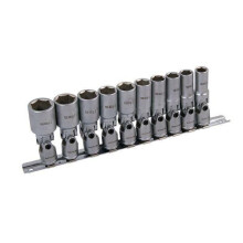 10pc Sockets With Universal Joints Deep 3/8in. Drive 10-19mm (Neilsen CT2108)