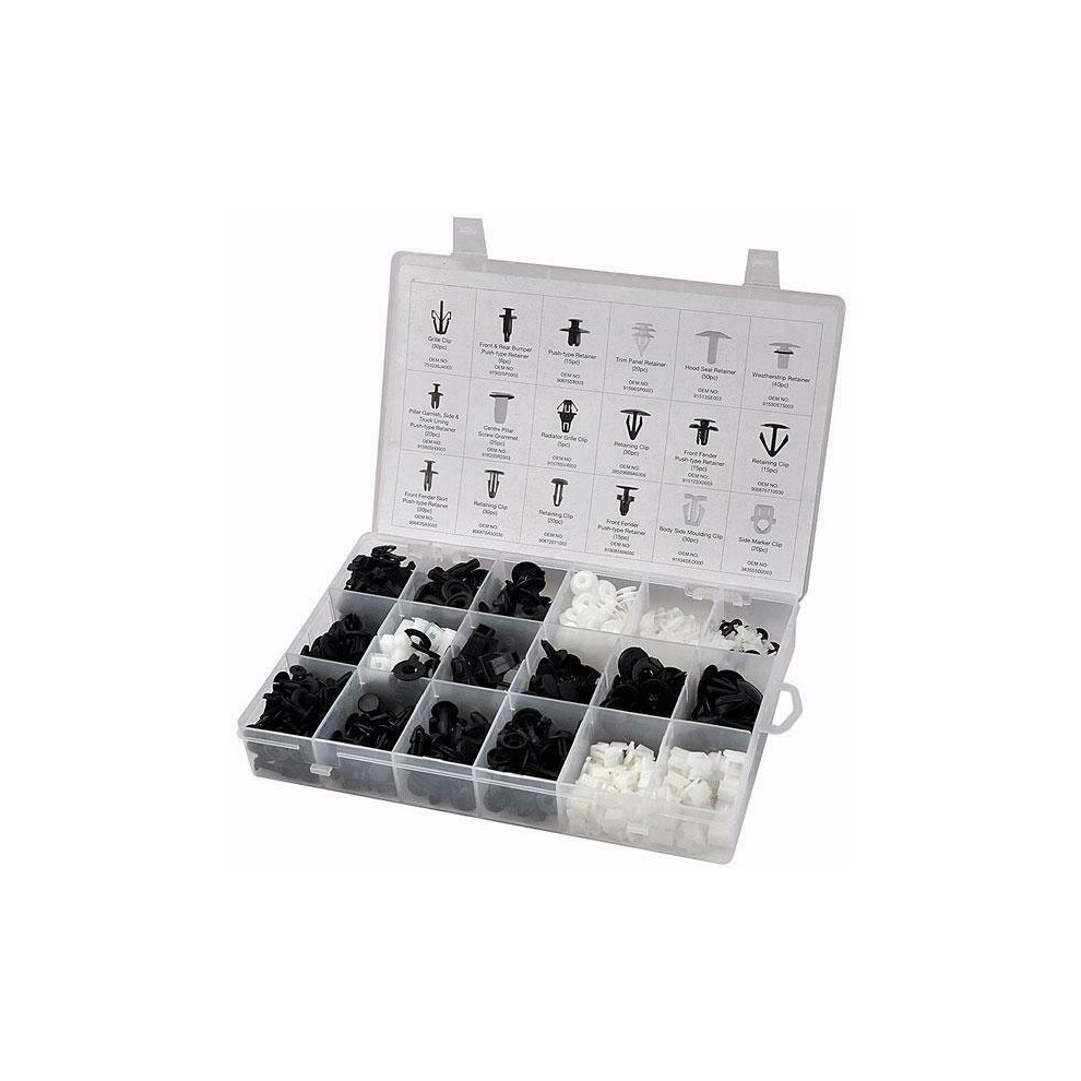 418 Pc Honda Body Trim Clip Assortment Retaining Grommet Clips (Neilsen Ct4108) 5055282041086