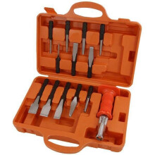 13Pc Punch & Chisel Set Flat Cape Chisels Pin Centre Punches (Neilsen CT1251)