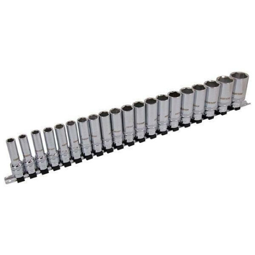 Neilsen 20pc 1/2" XI-ON Super Grab Deep Socket Set Remove Worn Nut (Neilsen CT2394) 1