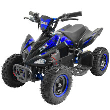 (Blue) ZORAX 6" Wheel 1000W 36V Electric Kids QUAD BIKE Junior RIDE ON MIDI Mini ATV
