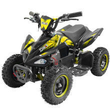 (Yellow) ZORAX 6" Wheel 1000W 36V Electric Kids QUAD BIKE Junior RIDE ON MIDI Mini ATV