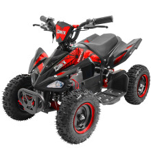 (Red) ZORAX 6" Wheel 1000W 36V Electric Kids QUAD BIKE Junior RIDE ON MIDI Mini ATV