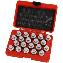 Vauxhall Opel GM Locking Wheel Nut Socket Set 20pc (Genuine Neilsen CT4766)