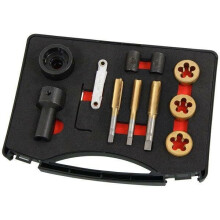Tap & Die Set For Wheel Studs & Nuts With Holders M12 M14 12pc (Neilsen CT4795)