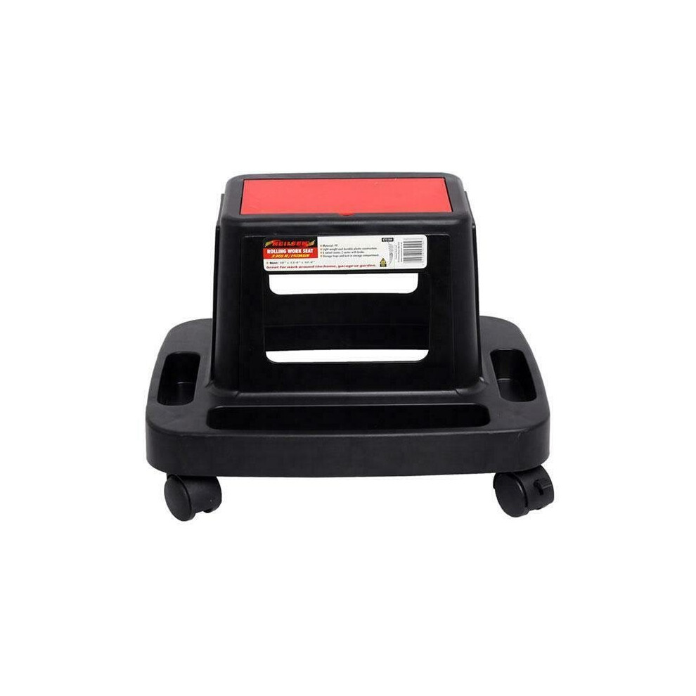 Rolling work seat, built in storage trays & compartment (Genuine Neilsen CT5104)