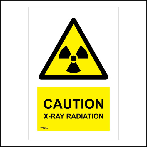 WT256 Caution X-Ray Radiation Sign Warning Hospital Safety Hazard Rays ...