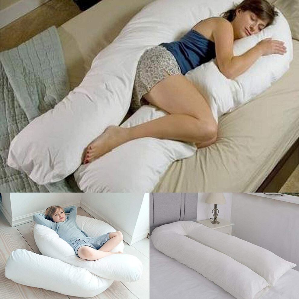 (9Ft U Shaped Pillow) Super Comfy Cuddly Large Maternity Pregnancy Pillow