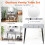 Dressing Table & Stool w/ 3-Color Adjustable & Dimmable LED Light 4