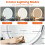 Dressing Table & Stool w/ 3-Color Adjustable & Dimmable LED Light 2