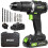 MYLEK Mylek 20v Combo Brushless Hammer Action Drill and Impact Driver Set 4