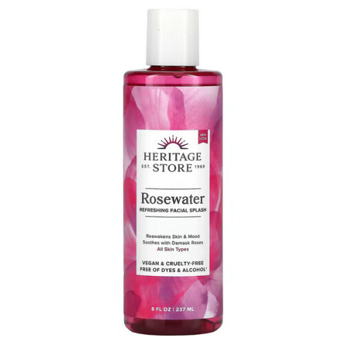 Heritage Store, Eau de Rose, Rafraîchissement Éclaboussure Visage, 8 fl oz (237 ml)