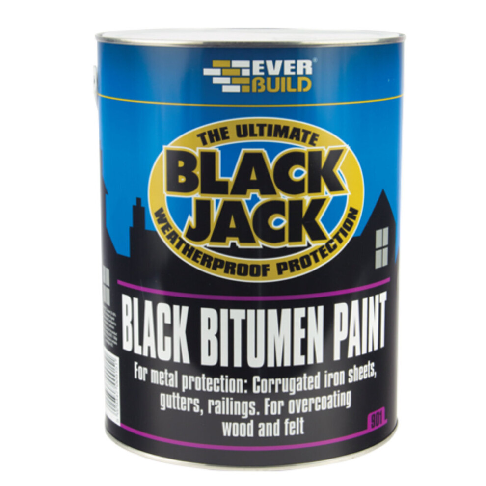 Everbuild 901 Black Bitumen Paint 25 Litre