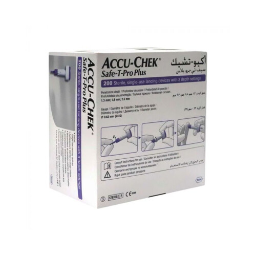 Accu-Chek Safe-T-Pro Plus Lancets 200's 1