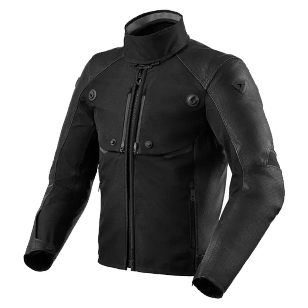 (54) Revit Valve H2O All Season Touring Leather Jacket Black-image-OPC-P9QTVFZ-NEW