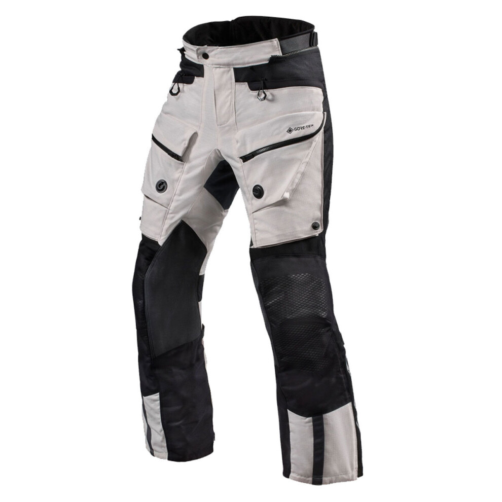 (M (Short Leg)) Revit Defender 3 All Season Adventure Gore-Tex Trousers Silver / Black-image-OPC-P9QTZXF-NEW