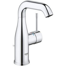 GROHE 23462001 Essence Basin Tap with Pop-Up Waste Set, Medium High Spout