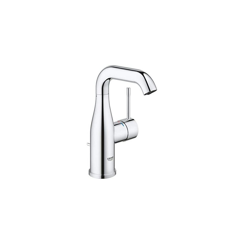 Grohe 23462001 Essence Basin Tap With Pop-Up Waste Set, Medium High Spout
